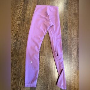 Lululemon wunder train leggings size 4 25 inch violet